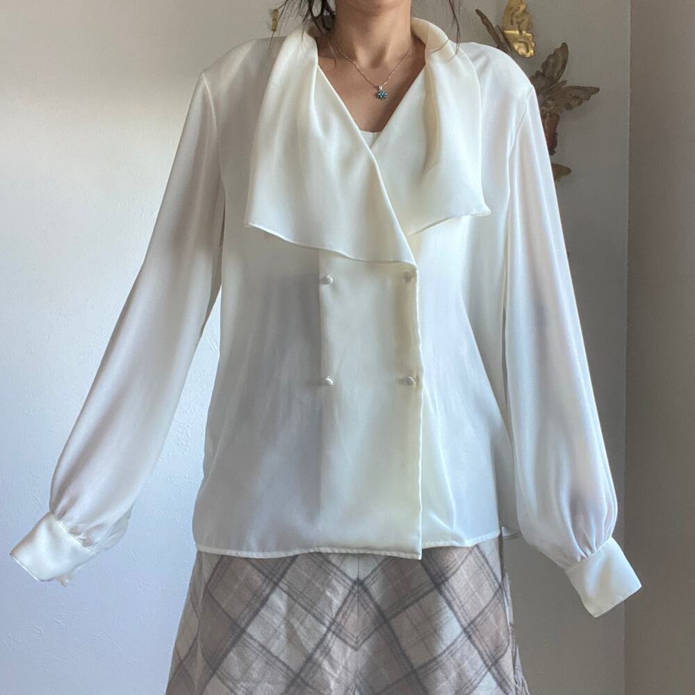 Vintage Sheer Button Down - image 3